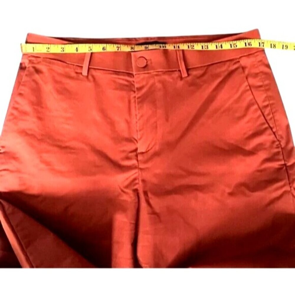 Banana Republic Slim Fit Chino Pants Rust Red Stretch Cotton 33x30 - Picture 8 of 9